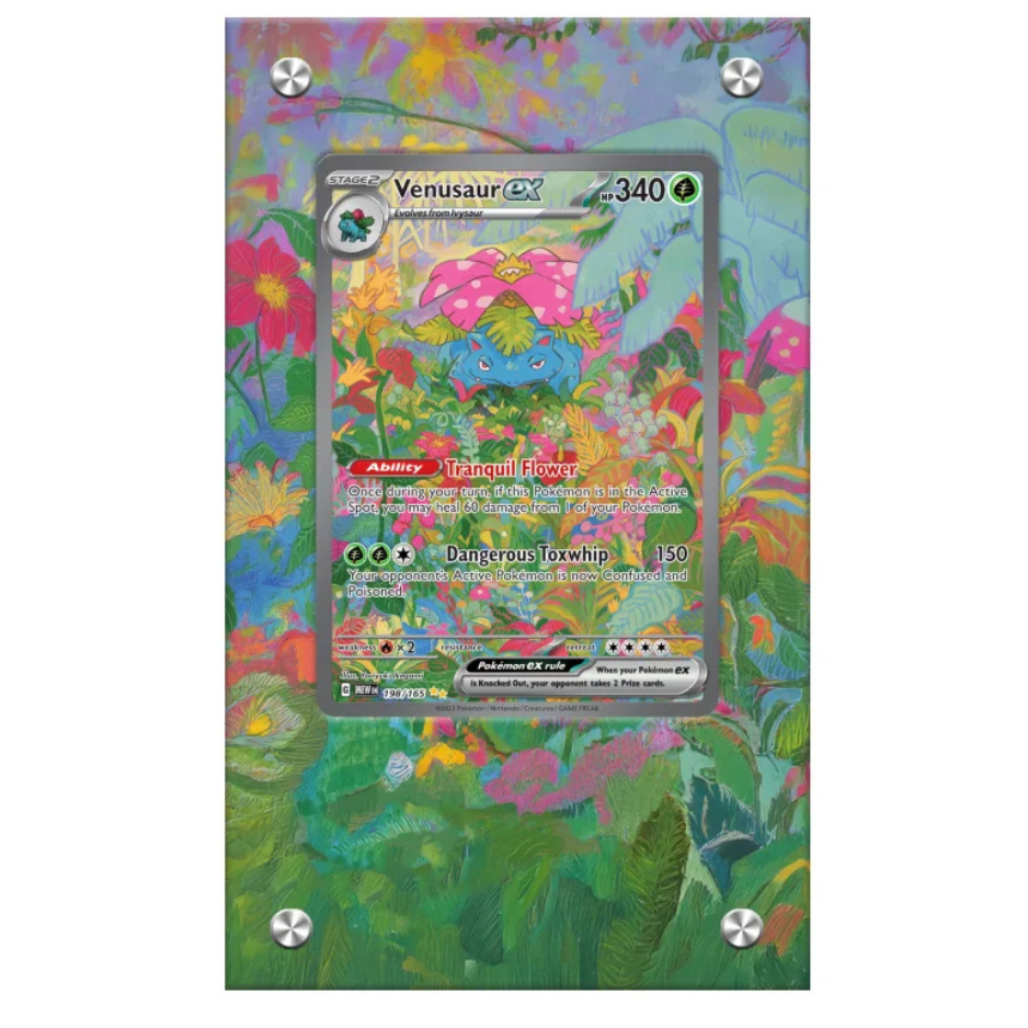 SCARLET & VIOLET 151 ACRYLIC CARD CASE DISPLAY - VENUSAUR EX