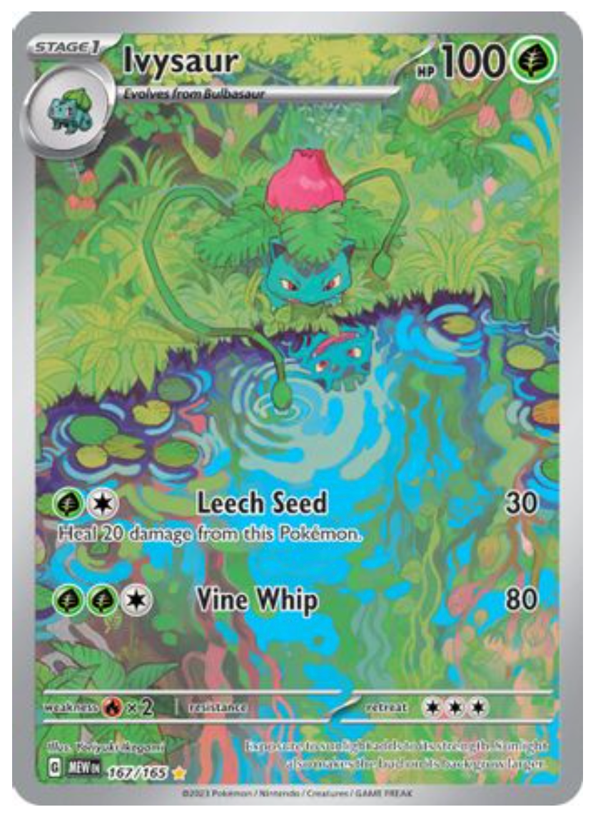 Ivysaur - 167/165 (167) Illustration Rare Holofoil
