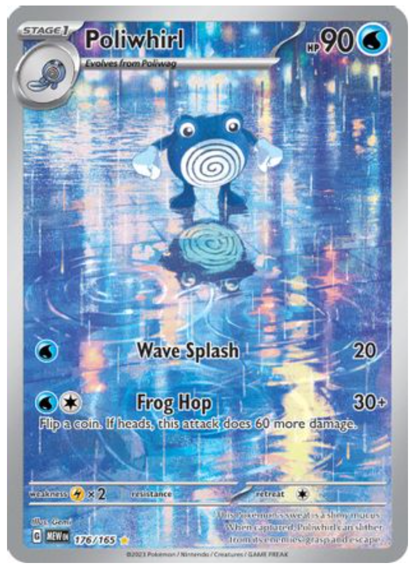 Poliwhirl - 176/165 (176) Illustration Rare Holofoil