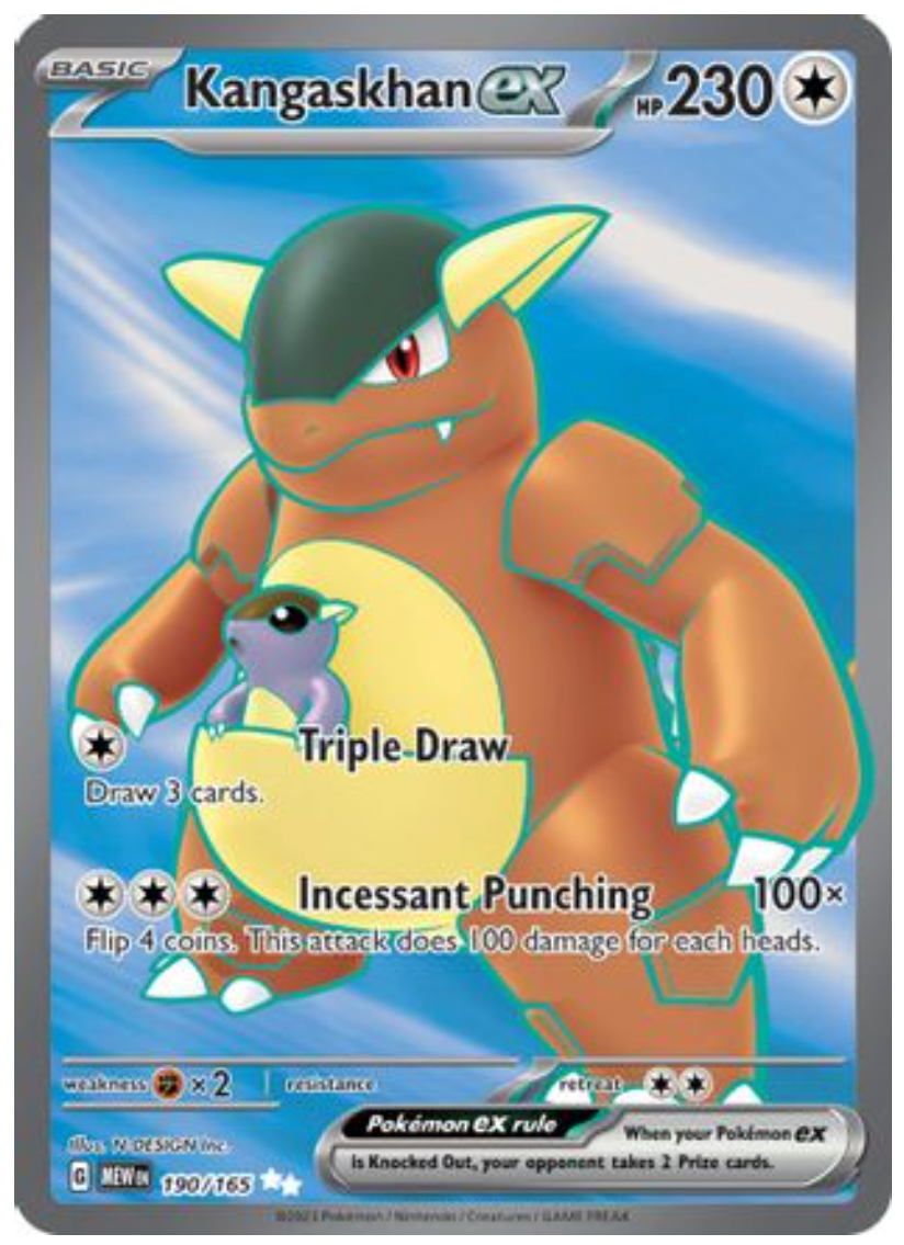 Kangaskhan ex - 190/165 (190) Ultra Rare Holofoil