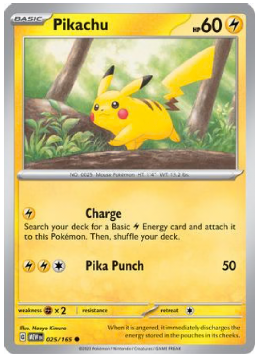 PIKACHU - 025/165 (25) COMMON