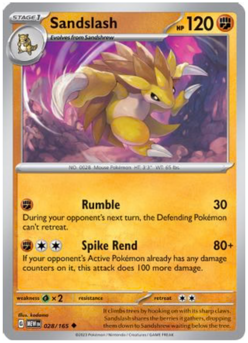 SANDSLASH (28) UNCOMMON