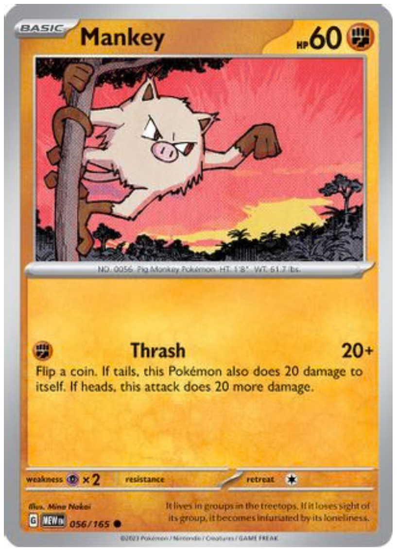 MANKEY (56) COMMON REVERSE HOLOFOIL