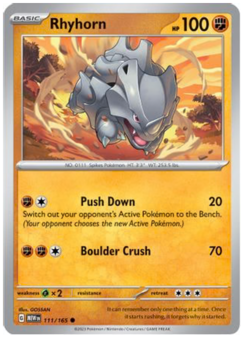 RHYHORN (111) COMMON REVERSE HOLOFOIL