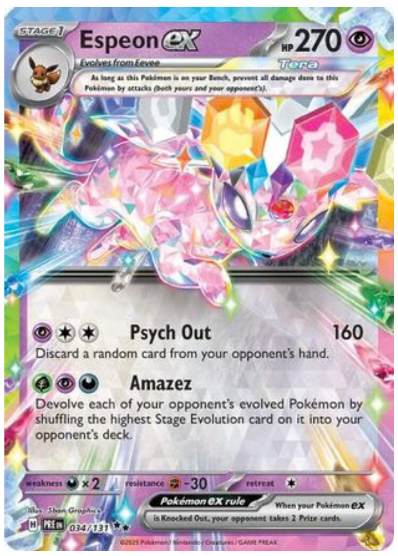 ESPEON EX - 034/131 (34) DOUBLE RARE HOLOFOIL