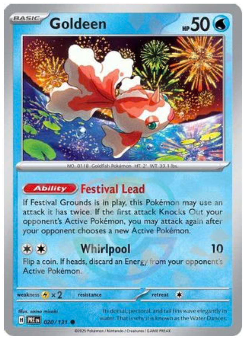 GOLDEEN (MASTER BALL PATTERN) (20) COMMON HOLOFOIL