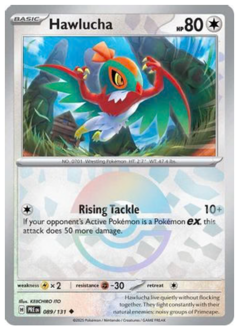 HAWLUCHA (POKE BALL PATTERN) (89) UNCOMMON HOLOFOIL