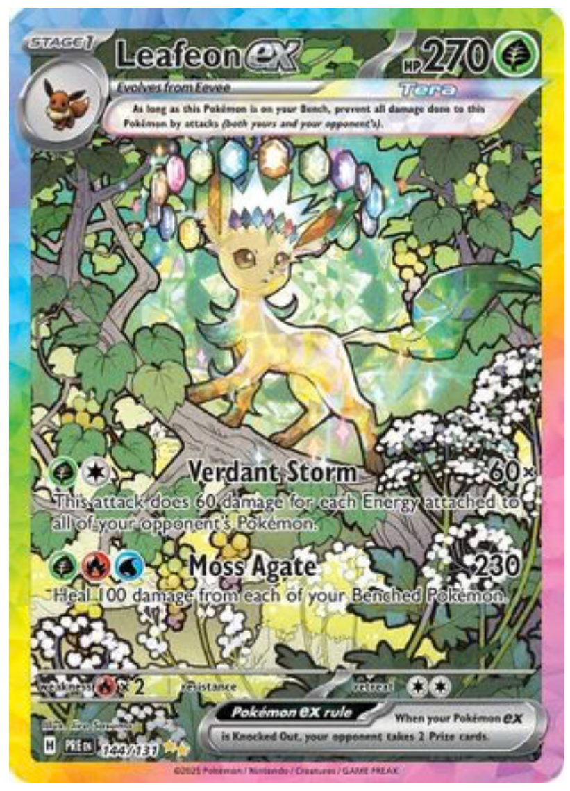 LEAFEON EX - 144/131 (144) SPECIAL ILLUSTRATION RARE HOLOFOIL