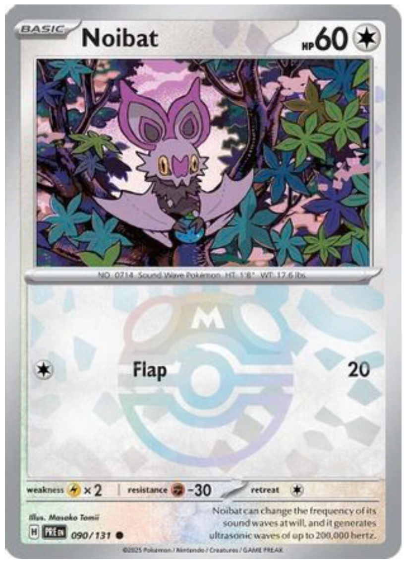 NOIBAT (MASTER BALL PATTERN) (90) COMMON HOLOFOIL