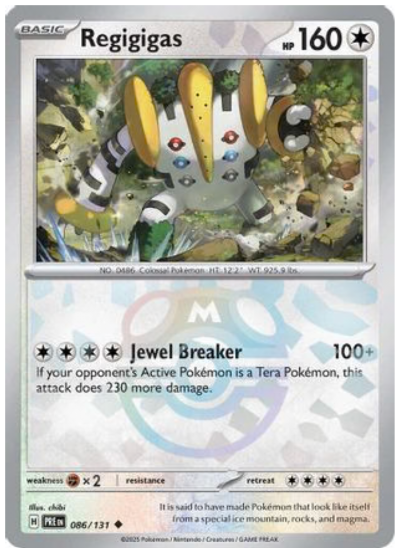 REGIGIGAS (MASTER BALL PATTERN) (86) UNCOMMON HOLOFOIL