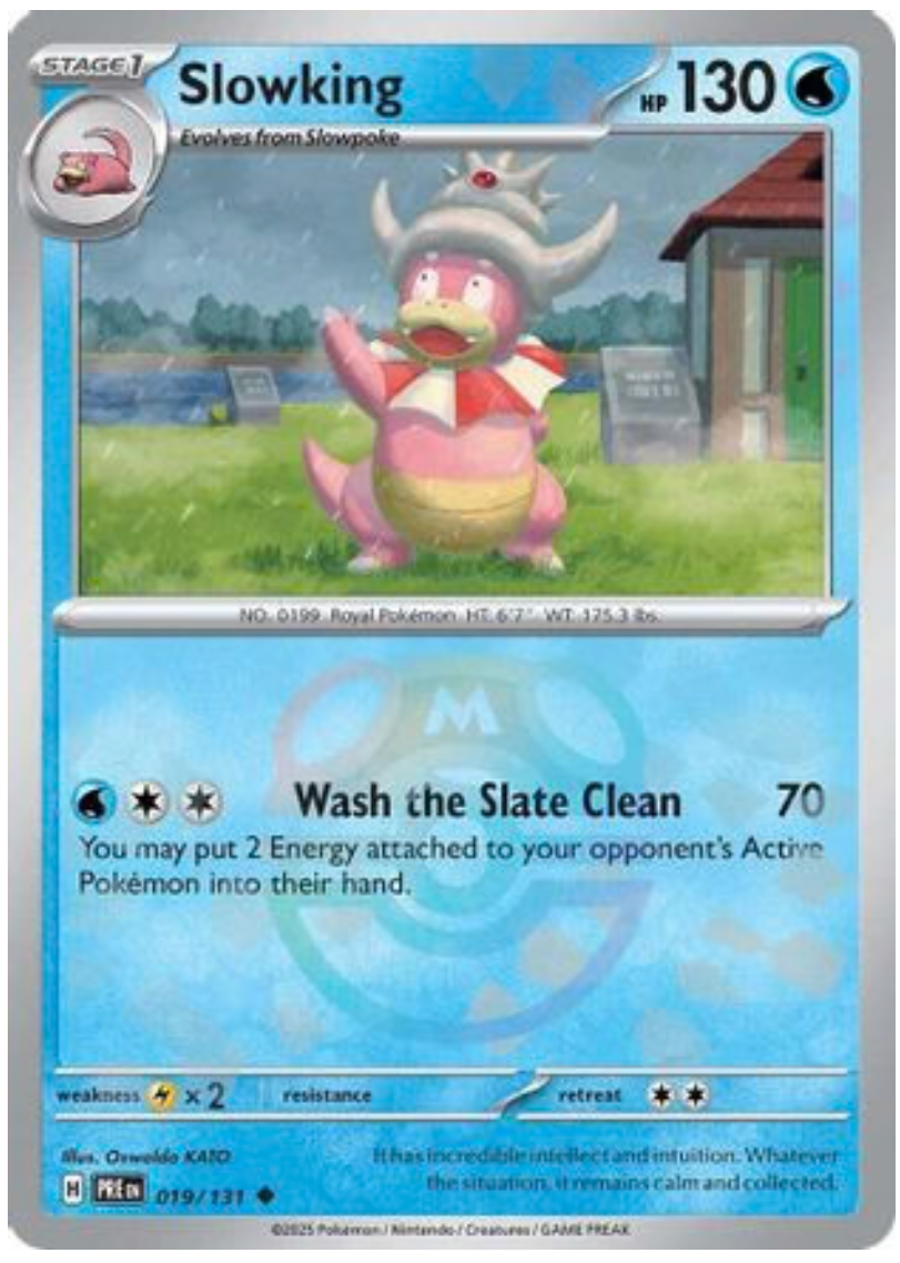 SLOWKING (MASTER BALL PATTERN) (19) UNCOMMON HOLOFOIL