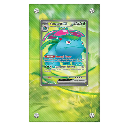 SCARLET & VIOLET 151 ACRYLIC CARD CASE DISPLAY - VENUSAUR EX