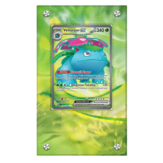 SCARLET & VIOLET 151 ACRYLIC CARD CASE DISPLAY - VENUSAUR EX