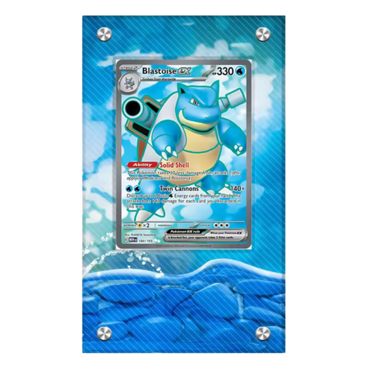 SCARLET & VIOLET 151 ACRYLIC CARD CASE DISPLAY - BLASTOISE EX