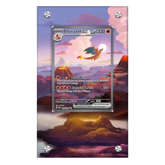 SCARLET & VIOLET 151 ACRYLIC CARD CASE DISPLAY - CHARIZARD EX