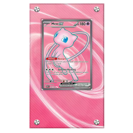 SCARLET & VIOLET 151 ACRYLIC CARD CASE DISPLAY - MEW EX