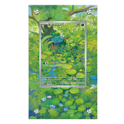 SCARLET & VIOLET 151 ACRYLIC CARD CASE DISPLAY - BULBASAUR