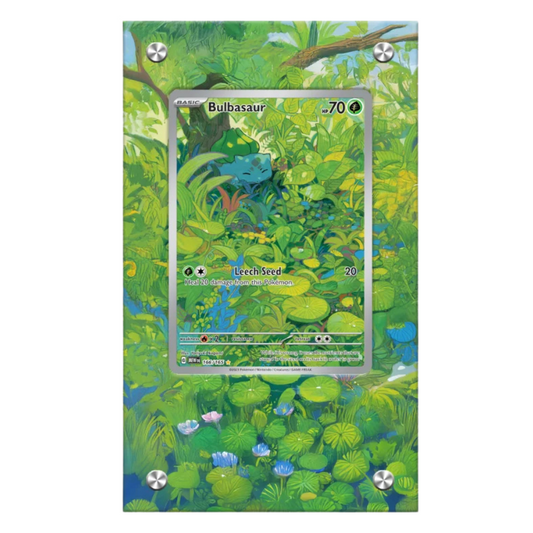 SCARLET & VIOLET 151 ACRYLIC CARD CASE DISPLAY - BULBASAUR
