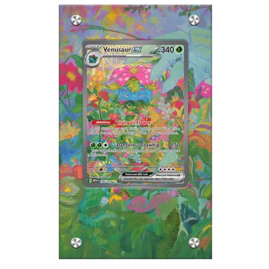SCARLET & VIOLET 151 ACRYLIC CARD CASE DISPLAY - VENUSAUR EX