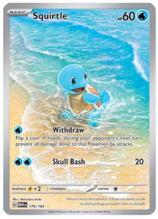 Squirtle (170) Illustration Rare Holofoil
