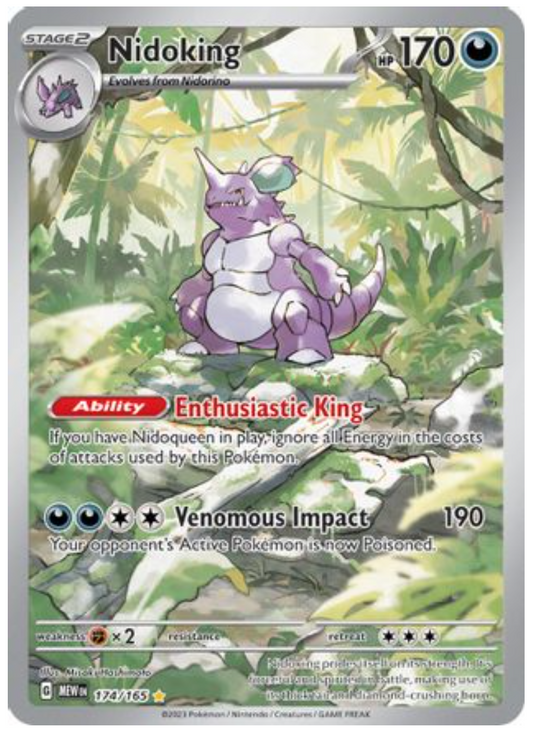 Nidoking - 174/165 (174) Illustration Rare Holofoil