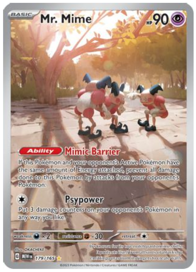 Mr. Mime - 179/165 (179) Illustration Rare Holofoil
