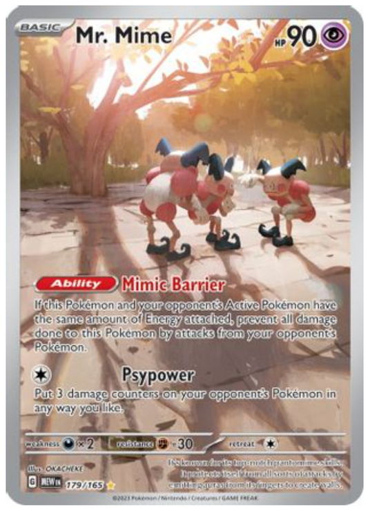 Mr. Mime - 179/165 (179) Illustration Rare Holofoil
