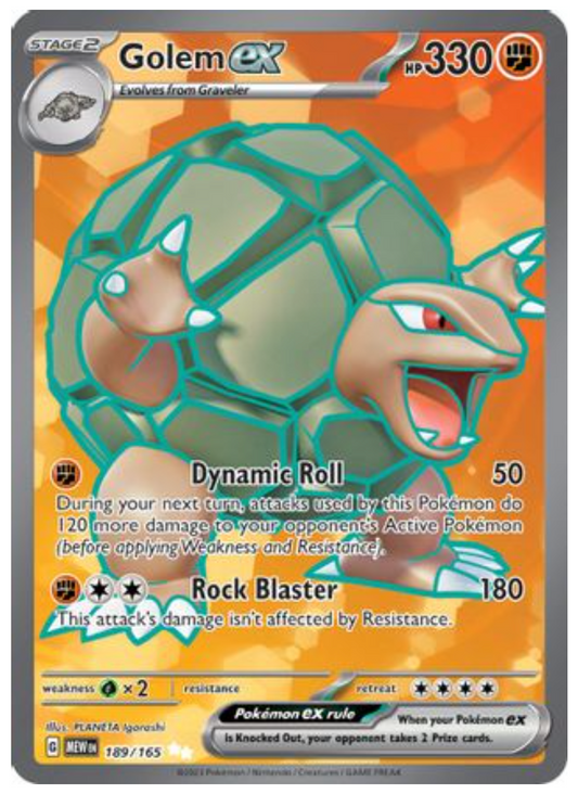 Golem ex - 189/165 (189) Ultra Rare Holofoil