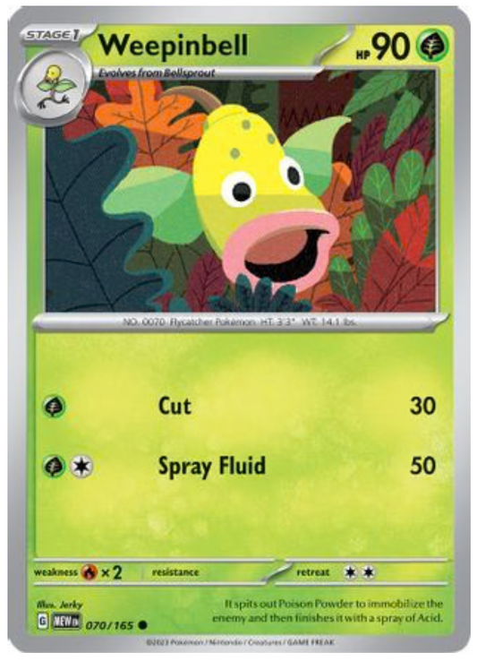 WEEPINBELL (70) COMMON REVERSE HOLOFOIL