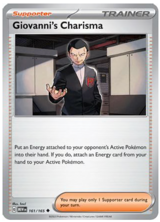GIOVANNI'S CHARISMA - 161/165 (161) UNCOMMON REVERSE HOLOFOIL