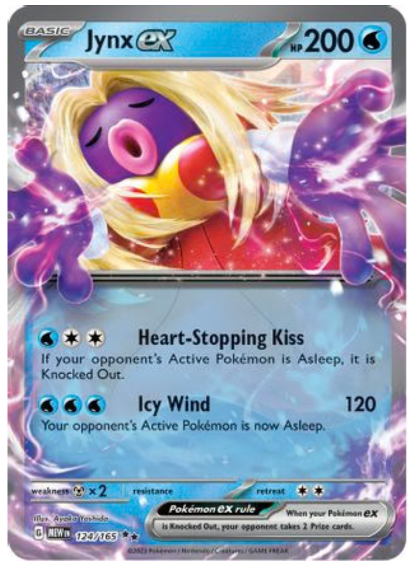 JYNX EX - 124/165 (124) DOUBLE RARE HOLOFOIL