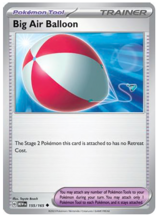 BIG AIR BALLOON (155) UNCOMMON REVERSE HOLOFOIL