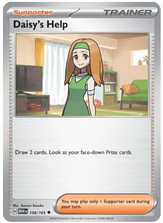 DAISY'S HELP - 158/165 (158) UNCOMMON REVERSE HOLOFOIL