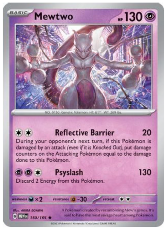 MEWTWO (150) RARE CLASSIC HOLOFOIL