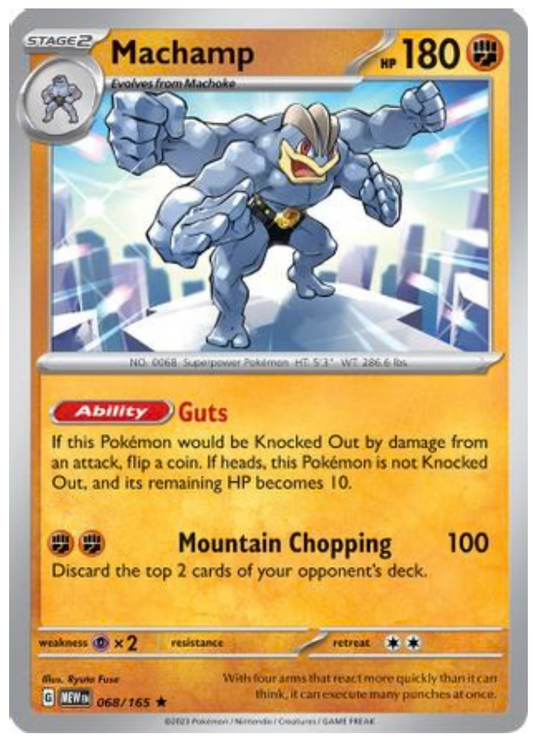 MACHAMP (68) RARE CLASSIC HOLOFOIL
