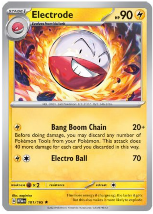ELECTRODE (101) RARE CLASSIC HOLOFOIL