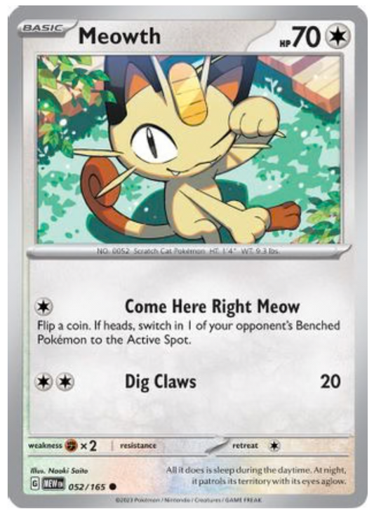 MEOWTH (52) COMMON