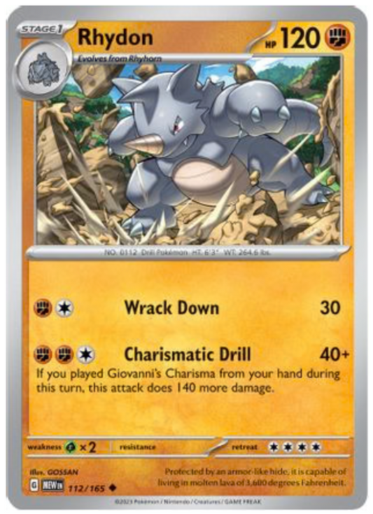 RHYDON (112) UNCOMMON