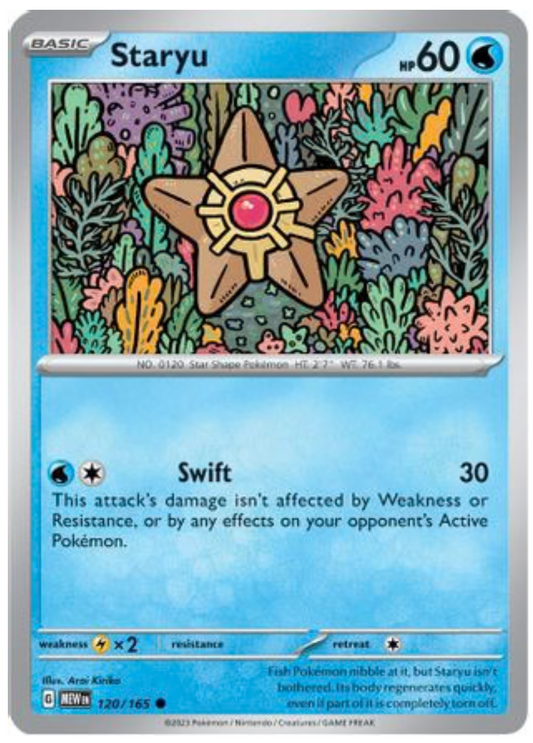STARYU (120) COMMON REVERSE HOLOFOIL
