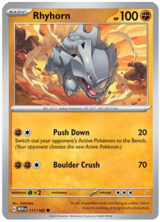 RHYHORN (111) COMMON REVERSE HOLOFOIL