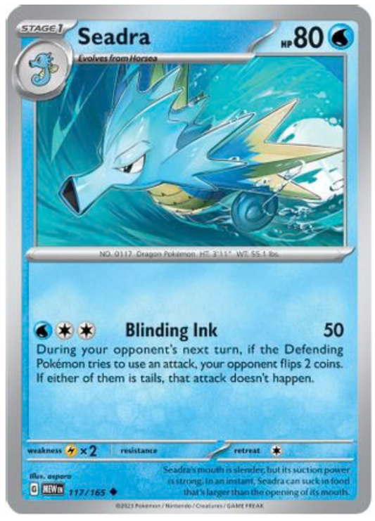 SEADRA (117) UNCOMMON REVERSE HOLOFOIL