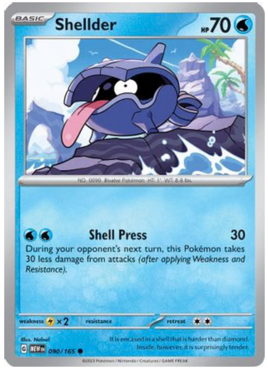 SHELLDER (90) COMMON REVERSE HOLOFOIL