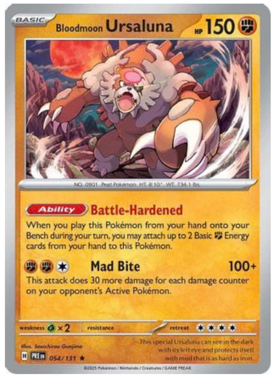 BLOODMOON URSALUNA (54) RARE CLASSIC REVERSE HOLOFOIL