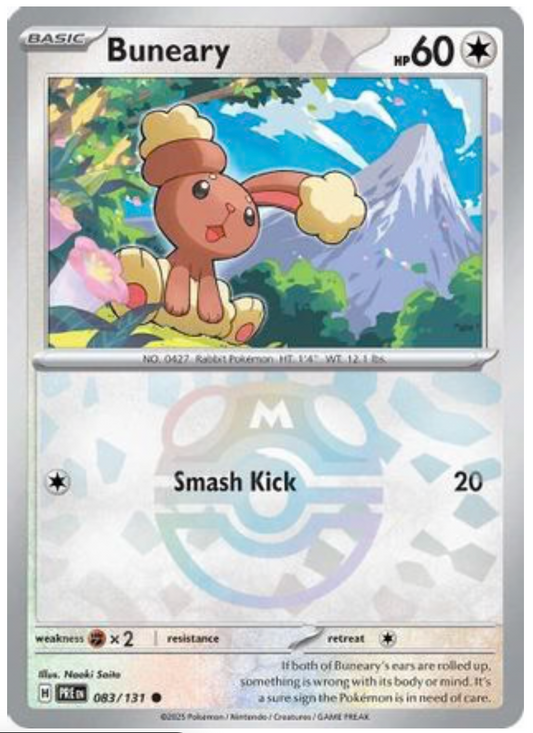 BUNEARY (MASTER BALL PATTERN) (83) COMMON HOLOFOIL
