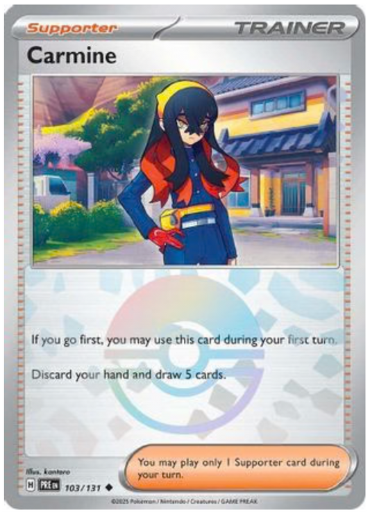 CARMINE (POKE BALL PATTERN) (103) UNCOMMON HOLOFOIL