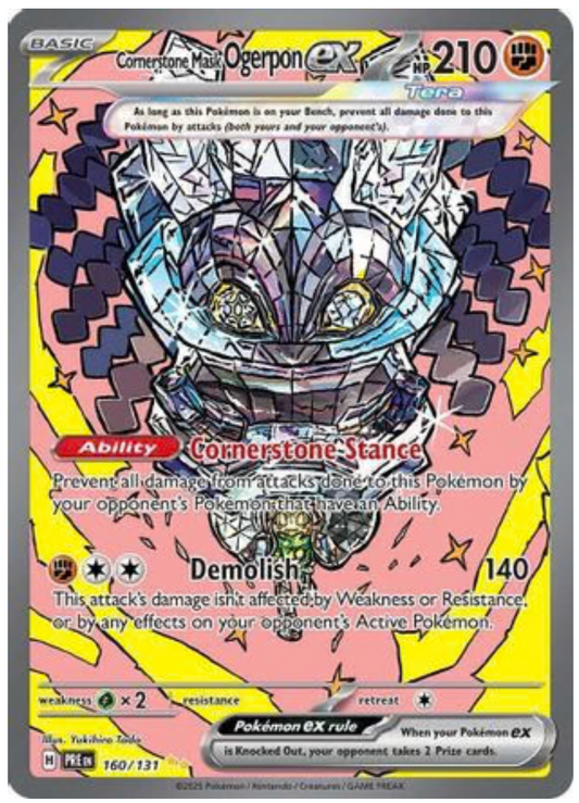 CORNERSTONE MASK OGERPON EX - 160/131 (160) SPECIAL ILLUSTRATION RARE HOLOFOIL