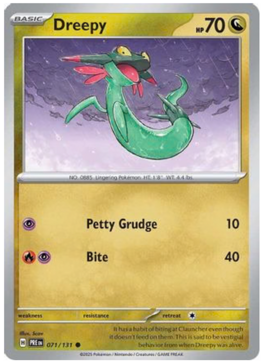 DREEPY (71) COMMON REVERSE HOLOFOIL