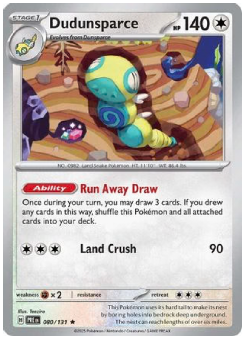 DUDUNSPARCE (80) RARE CLASSIC HOLOFOIL