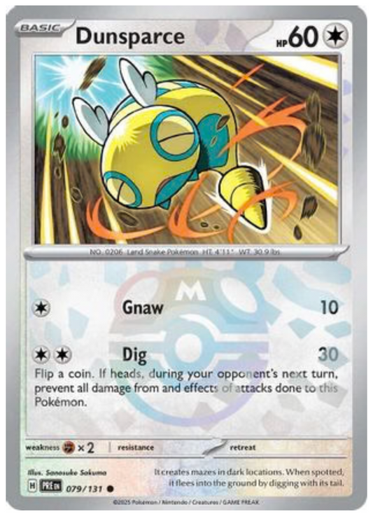 DUNSPARCE (MASTER BALL PATTERN) (79) COMMON HOLOFOIL