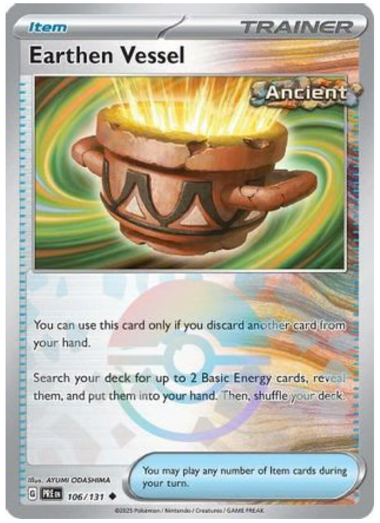 EARTHEN VESSEL (POKE BALL PATTERN) (106) UNCOMMON HOLOFOIL